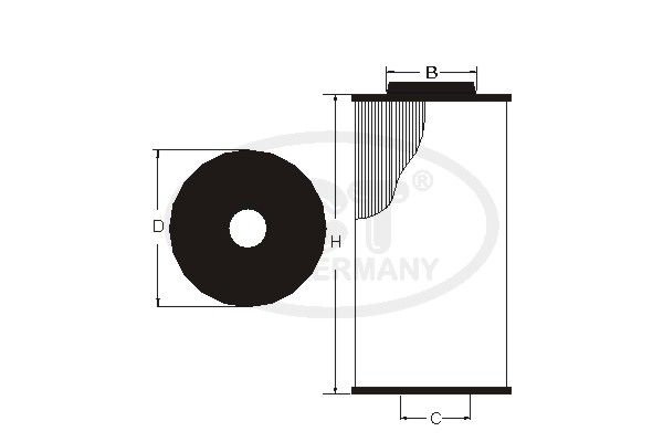 SCT GERMANY alyvos filtras SH 4055 L